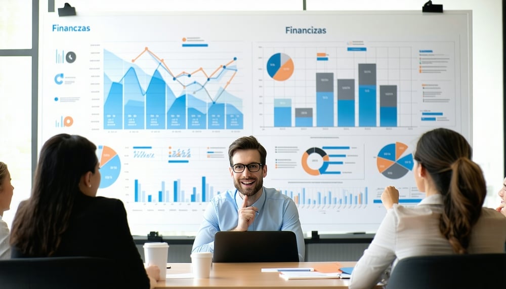 Ilustración de personas aprendiendo sobre finanzas Ilustración de personas aprendiendo sobre finanzas